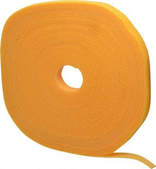 SpeedTech - 75' Long Yellow Nylon & Polyethylene Hook & Loop Strap - 50 Lb Tensile Strength - Eagle Tool & Supply