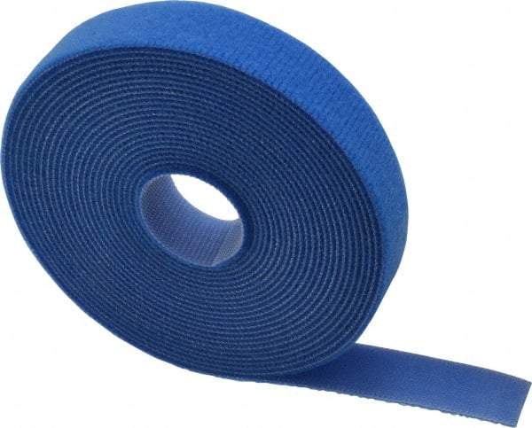 SpeedTech - 15' Long Blue Nylon & Polyethylene Hook & Loop Strap - 50 Lb Tensile Strength - Eagle Tool & Supply