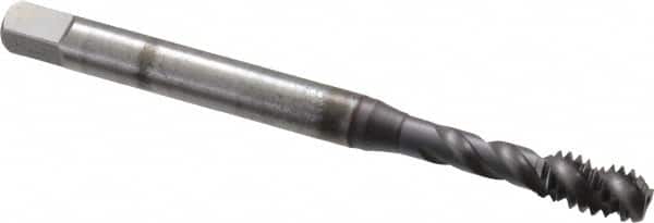 Emuge - 1/4-20 UNC, 3 Flute, TiCN Finish Cobalt Fast Spiral Flute Tap - Eagle Tool & Supply