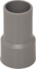 Flexaust - 2" Screw-On Hose Cuff - PVC, Gray - Eagle Tool & Supply