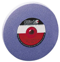 Camel Grinding Wheels - 120 Grit Aluminum Oxide Bench & Pedestal Grinding Wheel - 6" Diam x 1" Hole x 1" Thick, 4456 Max RPM, K Hardness, Fine Grade , Vitrified Bond - Eagle Tool & Supply