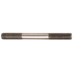 3/8-16 5″ OAL Equal Double Threaded Stud Stainless Steel, 1-1/4″ Equal Thread Length