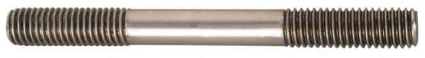 Gibraltar - 5/8-11 12" OAL Equal Double Threaded Stud - Alloy Steel, Black Oxide Finish, 1-3/4" Equal Thread Length - Eagle Tool & Supply