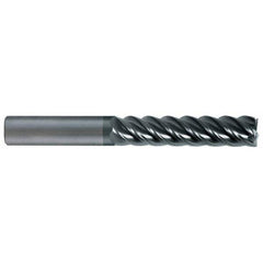 SGS - 5/8" Diam 5 Flute Solid Carbide 0.06" Corner Radius End Mill - Eagle Tool & Supply