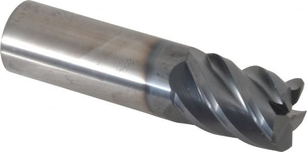 SGS - 3/4" Diam 5 Flute Solid Carbide 0.06" Corner Radius End Mill - Eagle Tool & Supply