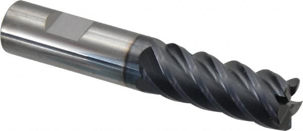 SGS - 5/8" Diam 5 Flute Solid Carbide 0.03" Corner Radius End Mill - Eagle Tool & Supply
