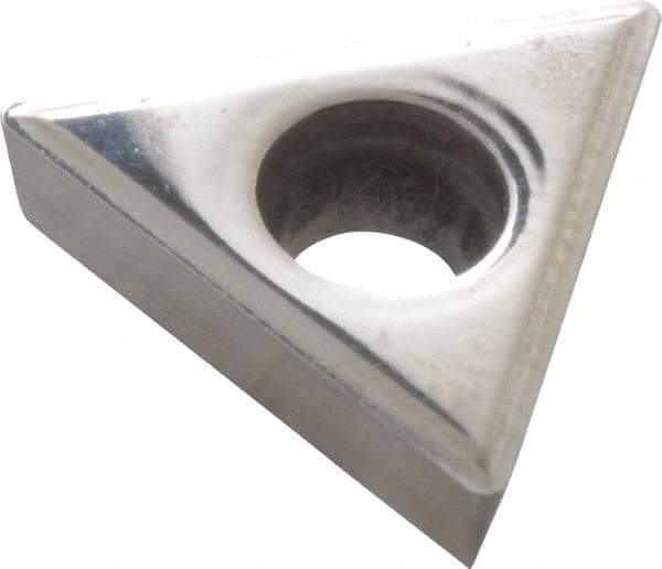 Value Collection - TPGH21.51 Grade I55 Carbide Turning Insert - Uncoated, 60° Triangle, 1/4" Inscr Circle, 3/32" Thick, 1/64" Corner Radius - Eagle Tool & Supply