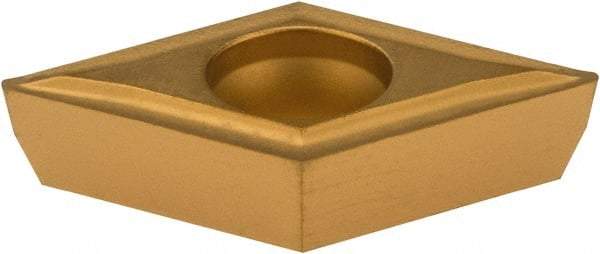 Value Collection - DPMT32.51 Grade TCN55 Carbide Turning Insert - TiN Finish, 55° Diamond, 3/8" Inscr Circle, 5/32" Thick, 1/64" Corner Radius - Eagle Tool & Supply