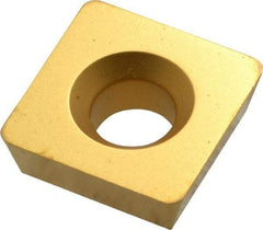Value Collection - SD322 D Grade ICP55M Carbide Milling Insert - TiN Finish, 1/8" Thick, 3/8" Inscribed Circle, 1/32" Corner Radius - Eagle Tool & Supply