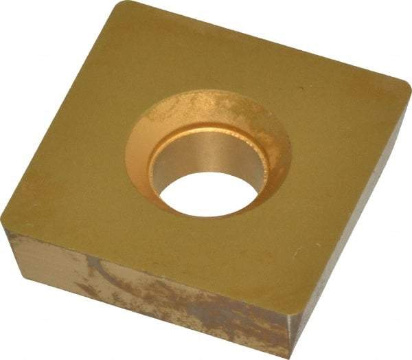 Value Collection - SD532 P Grade ICP55M Carbide Milling Insert - TiN Finish, 3/16" Thick, 5/8" Inscribed Circle, 1/32" Corner Radius - Eagle Tool & Supply