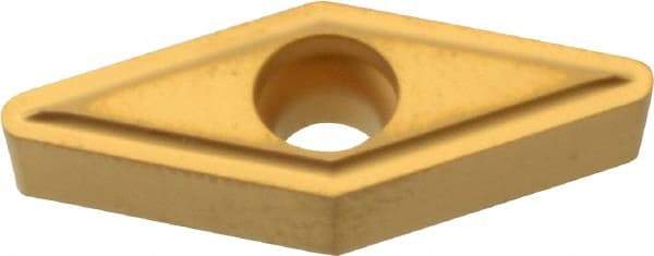 Value Collection - VBMT222 Grade TCN55 Carbide Turning Insert - TiN Finish, 35° Diamond, 1/4" Inscr Circle, 1/8" Thick, 1/32" Corner Radius - Eagle Tool & Supply