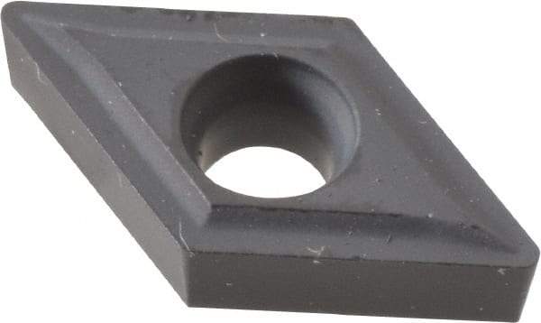 Value Collection - DCMT21.51 Grade ICP22 Carbide Turning Insert - Al2O3 Finish, 55° Diamond, 1/4" Inscr Circle, 3/32" Thick, 1/64" Corner Radius - Eagle Tool & Supply