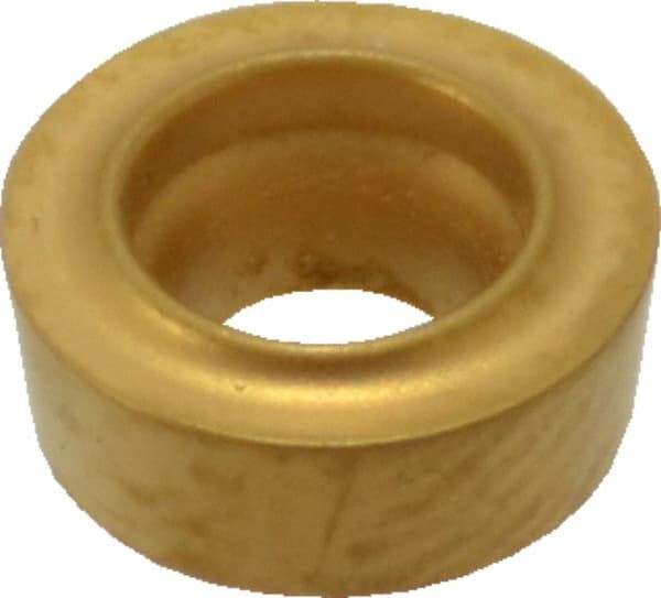 Value Collection - RCMT21.50 Grade TCN55 Carbide Turning Insert - TiN Finish, Round, 1/4" Inscr Circle, 3/32" Thick - Eagle Tool & Supply