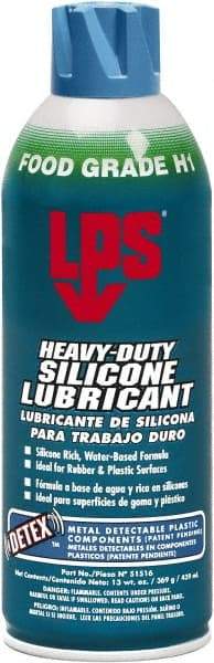 LPS - 16 oz Aerosol Silicone Spray Lubricant - Food Grade - Eagle Tool & Supply