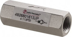 PRO-SOURCE - 1/8" Aluminum Check Valve - Inline, FNPT x FNPT - Eagle Tool & Supply