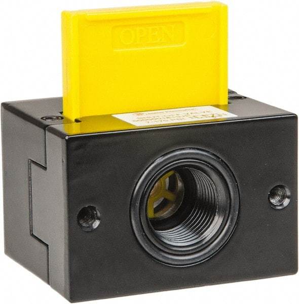PRO-SOURCE - 1/2" NPT Shut-Off Valve - 7.1 to 170.64 psi & Aluminum Die Cast Material - Eagle Tool & Supply