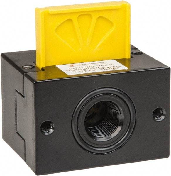 PRO-SOURCE - 3/8" NPT Shut-Off Valve - 7.1 to 170.64 psi & Aluminum Die Cast Material - Eagle Tool & Supply