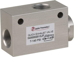 PRO-SOURCE - 3/8" NPT Quick Exhaust Valve - 3/8" Exhaust Port, 7.1 to 140.78 psi, Aluminum Alloy Material - Eagle Tool & Supply