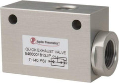 PRO-SOURCE - 1/4" NPT Quick Exhaust Valve - 3/8" Exhaust Port, 7.1 to 140.78 psi, Aluminum Alloy Material - Eagle Tool & Supply
