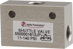 PRO-SOURCE - 1/8" NPS Shuttle Valve - 11.4 to 140.78 psi & Aluminum Alloy Material - Eagle Tool & Supply