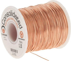 Made in USA - 22 AWG, 0.0253 Inch Diameter, 507 Ft., Solid, Grounding Wire - Copper, ASTM B3, QQ-W-343 Type S, RoHS Compliant - Eagle Tool & Supply