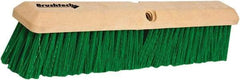 PRO-SOURCE - 24" General Purpose Polypropylene Push Broom - 3" Bristle Length, Plastic Block, Threaded Handle Connection, Handle Sold Separately - Eagle Tool & Supply