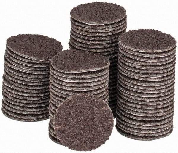 Tru-Maxx - 3/4" Diam, 50 Grit Aluminum Oxide Adhesive PSA Disc - Coarse Grade, X Weighted Cloth Backing, For Right Angle/Vertical Shaft Portable Grinders - Eagle Tool & Supply