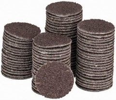 Tru-Maxx - 3/4" Diam, 50 Grit Aluminum Oxide Adhesive PSA Disc - Coarse Grade, X Weighted Cloth Backing, For Right Angle/Vertical Shaft Portable Grinders - Eagle Tool & Supply