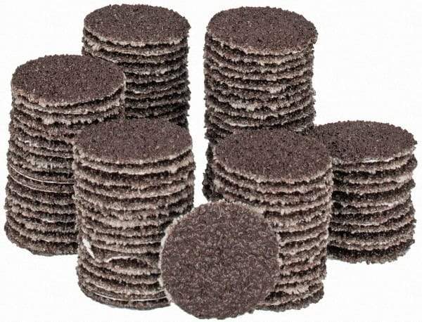 Tru-Maxx - 3/4" Diam, 40 Grit Aluminum Oxide Adhesive PSA Disc - Coarse Grade, X Weighted Cloth Backing, For Right Angle/Vertical Shaft Portable Grinders - Eagle Tool & Supply