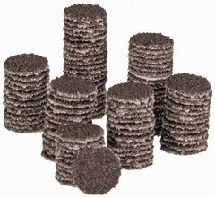 Tru-Maxx - 1/2" Diam, 50 Grit Aluminum Oxide Adhesive PSA Disc - Coarse Grade, X Weighted Cloth Backing, For Right Angle/Vertical Shaft Portable Grinders - Eagle Tool & Supply