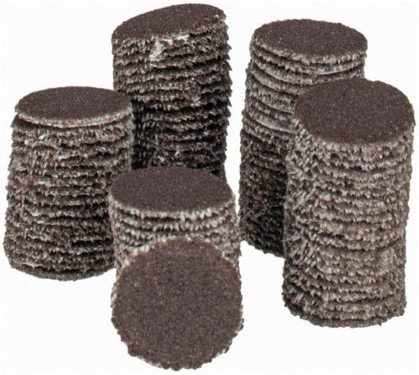 Tru-Maxx - 1/2" Diam, 180 Grit Aluminum Oxide Adhesive PSA Disc - Very Fine Grade, X Weighted Cloth Backing, For Right Angle/Vertical Shaft Portable Grinders - Eagle Tool & Supply