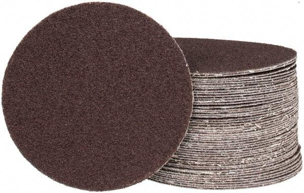 Tru-Maxx - 5" Diam, 60 Grit Aluminum Oxide Adhesive PSA Disc - Medium Grade, X Weighted Cloth Backing, For Dual-Action/Orbital Sanders, Right Angle/Vertical Shaft Portable Grinders - Eagle Tool & Supply