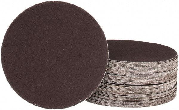 Tru-Maxx - 5" Diam, 240 Grit Aluminum Oxide Adhesive PSA Disc - Very Fine Grade, X Weighted Cloth Backing, For Dual-Action/Orbital Sanders, Right Angle/Vertical Shaft Portable Grinders - Eagle Tool & Supply