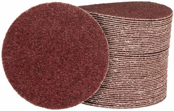 Tru-Maxx - 5" Diam, 24 Grit Aluminum Oxide Adhesive PSA Disc - Very Coarse Grade, X Weighted Cloth Backing, For Dual-Action/Orbital Sanders, Right Angle/Vertical Shaft Portable Grinders - Eagle Tool & Supply