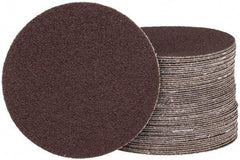 Tru-Maxx - 4" Diam, 80 Grit Aluminum Oxide Adhesive PSA Disc - Medium Grade, X Weighted Cloth Backing, For Right Angle/Vertical Shaft Portable Grinders - Eagle Tool & Supply