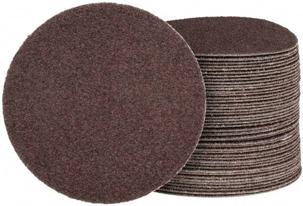 Tru-Maxx - 4" Diam, 60 Grit Aluminum Oxide Adhesive PSA Disc - Medium Grade, X Weighted Cloth Backing, For Right Angle/Vertical Shaft Portable Grinders - Eagle Tool & Supply