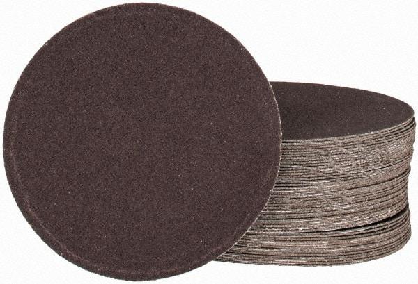 Tru-Maxx - 4" Diam, 240 Grit Aluminum Oxide Adhesive PSA Disc - Very Fine Grade, X Weighted Cloth Backing, For Right Angle/Vertical Shaft Portable Grinders - Eagle Tool & Supply