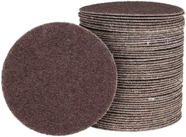 Tru-Maxx - 3" Diam, 60 Grit Aluminum Oxide Adhesive PSA Disc - Medium Grade, X Weighted Cloth Backing, For Right Angle/Vertical Shaft Portable Grinders - Eagle Tool & Supply