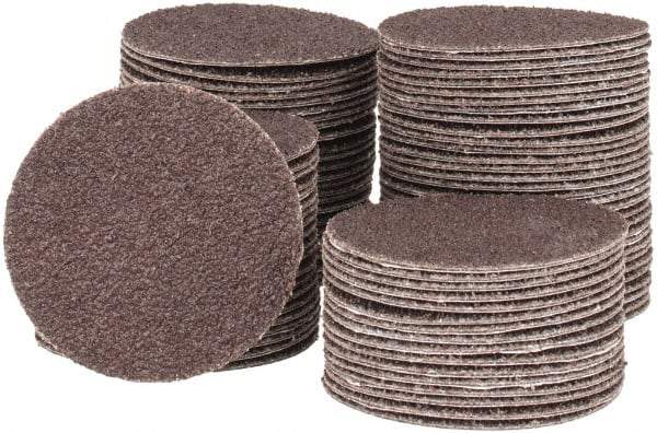 Tru-Maxx - 2" Diam, 50 Grit Aluminum Oxide Adhesive PSA Disc - Coarse Grade, X Weighted Cloth Backing, For Right Angle/Vertical Shaft Portable Grinders - Eagle Tool & Supply