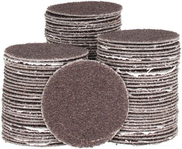 Tru-Maxx - 2" Diam, 40 Grit Aluminum Oxide Adhesive PSA Disc - Coarse Grade, X Weighted Cloth Backing, For Right Angle/Vertical Shaft Portable Grinders - Eagle Tool & Supply