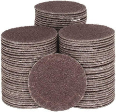 Tru-Maxx - 1-1/2" Diam, 80 Grit Aluminum Oxide Adhesive PSA Disc - Medium Grade, X Weighted Cloth Backing, For Right Angle/Vertical Shaft Portable Grinders - Eagle Tool & Supply