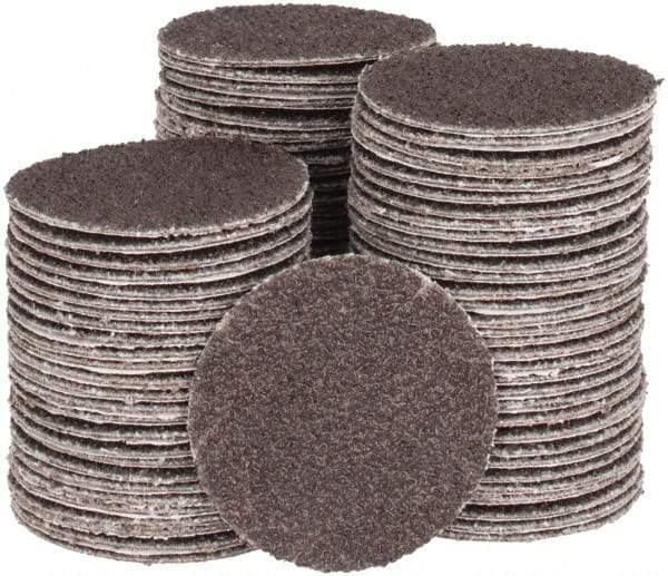 Tru-Maxx - 1-1/2" Diam, 60 Grit Aluminum Oxide Adhesive PSA Disc - Medium Grade, X Weighted Cloth Backing, For Right Angle/Vertical Shaft Portable Grinders - Eagle Tool & Supply
