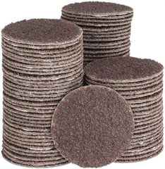 Tru-Maxx - 1-1/2" Diam, 40 Grit Aluminum Oxide Adhesive PSA Disc - Coarse Grade, X Weighted Cloth Backing, For Right Angle/Vertical Shaft Portable Grinders - Eagle Tool & Supply