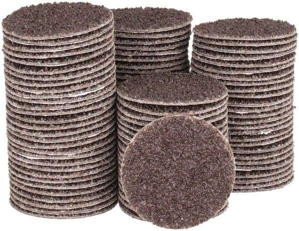 Tru-Maxx - 1-1/2" Diam, 36 Grit Aluminum Oxide Adhesive PSA Disc - Very Coarse Grade, X Weighted Cloth Backing, For Right Angle/Vertical Shaft Portable Grinders - Eagle Tool & Supply