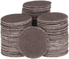 Tru-Maxx - 1-1/2" Diam, 100 Grit Aluminum Oxide Adhesive PSA Disc - Fine Grade, X Weighted Cloth Backing, For Right Angle/Vertical Shaft Portable Grinders - Eagle Tool & Supply