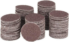 Tru-Maxx - 1" Diam, 80 Grit Aluminum Oxide Adhesive PSA Disc - Medium Grade, X Weighted Cloth Backing, For Right Angle/Vertical Shaft Portable Grinders - Eagle Tool & Supply