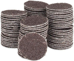 Tru-Maxx - 1" Diam, 60 Grit Aluminum Oxide Adhesive PSA Disc - Medium Grade, X Weighted Cloth Backing, For Right Angle/Vertical Shaft Portable Grinders - Eagle Tool & Supply