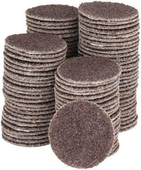 Tru-Maxx - 1" Diam, 50 Grit Aluminum Oxide Adhesive PSA Disc - Coarse Grade, X Weighted Cloth Backing, For Right Angle/Vertical Shaft Portable Grinders - Eagle Tool & Supply