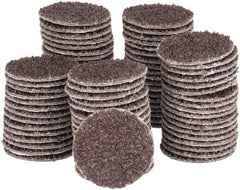 Tru-Maxx - 1" Diam, 36 Grit Aluminum Oxide Adhesive PSA Disc - Very Coarse Grade, X Weighted Cloth Backing, For Right Angle/Vertical Shaft Portable Grinders - Eagle Tool & Supply