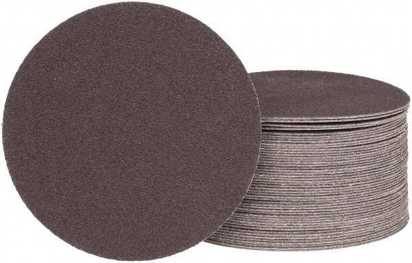 Tru-Maxx - 5" Diam, 100 Grit Aluminum Oxide Adhesive PSA Disc - Fine Grade, X Weighted Cloth Backing, For Dual-Action/Orbital Sanders, Right Angle/Vertical Shaft Portable Grinders - Eagle Tool & Supply